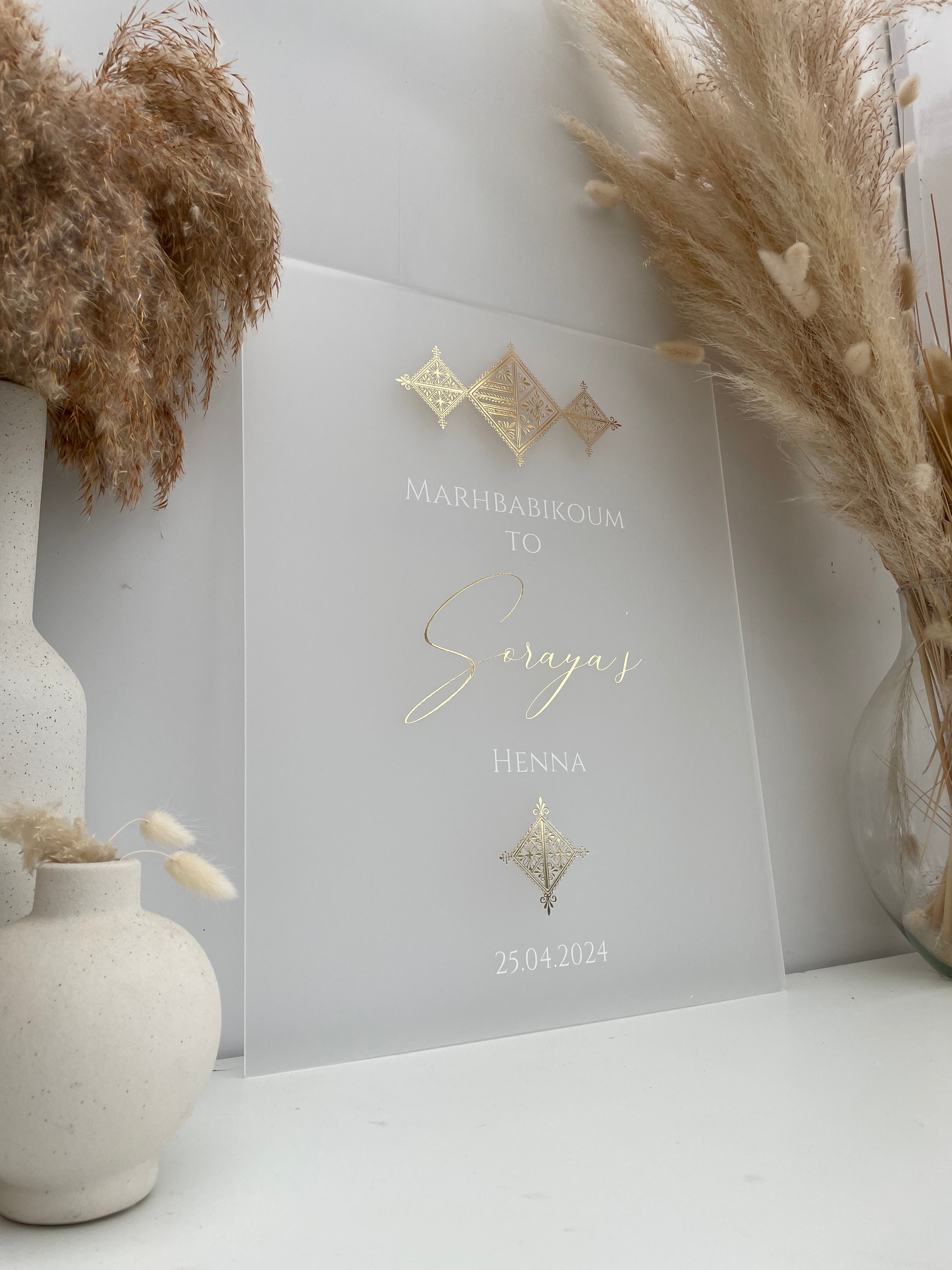 Plexiglass givré 40x50cm personnalisable