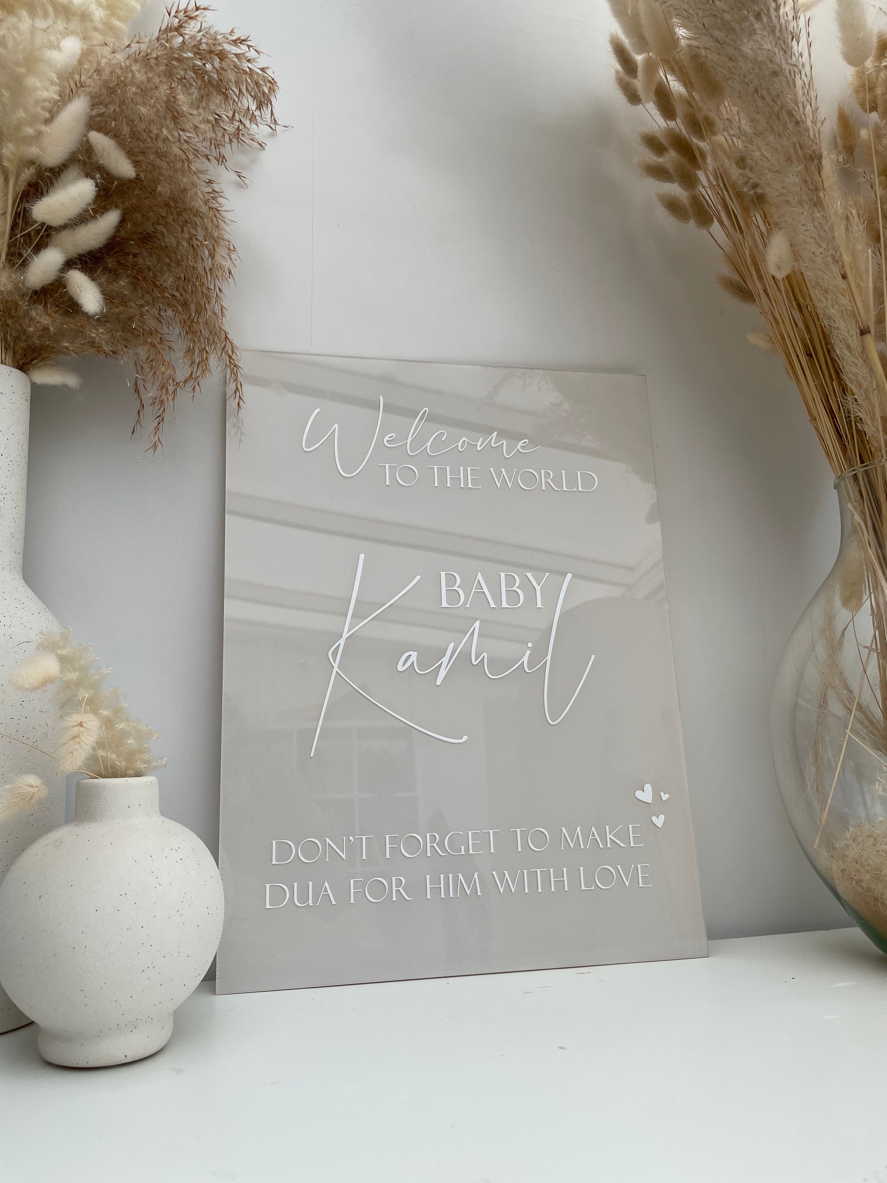 Plexiglass 30x40cm personnalisable