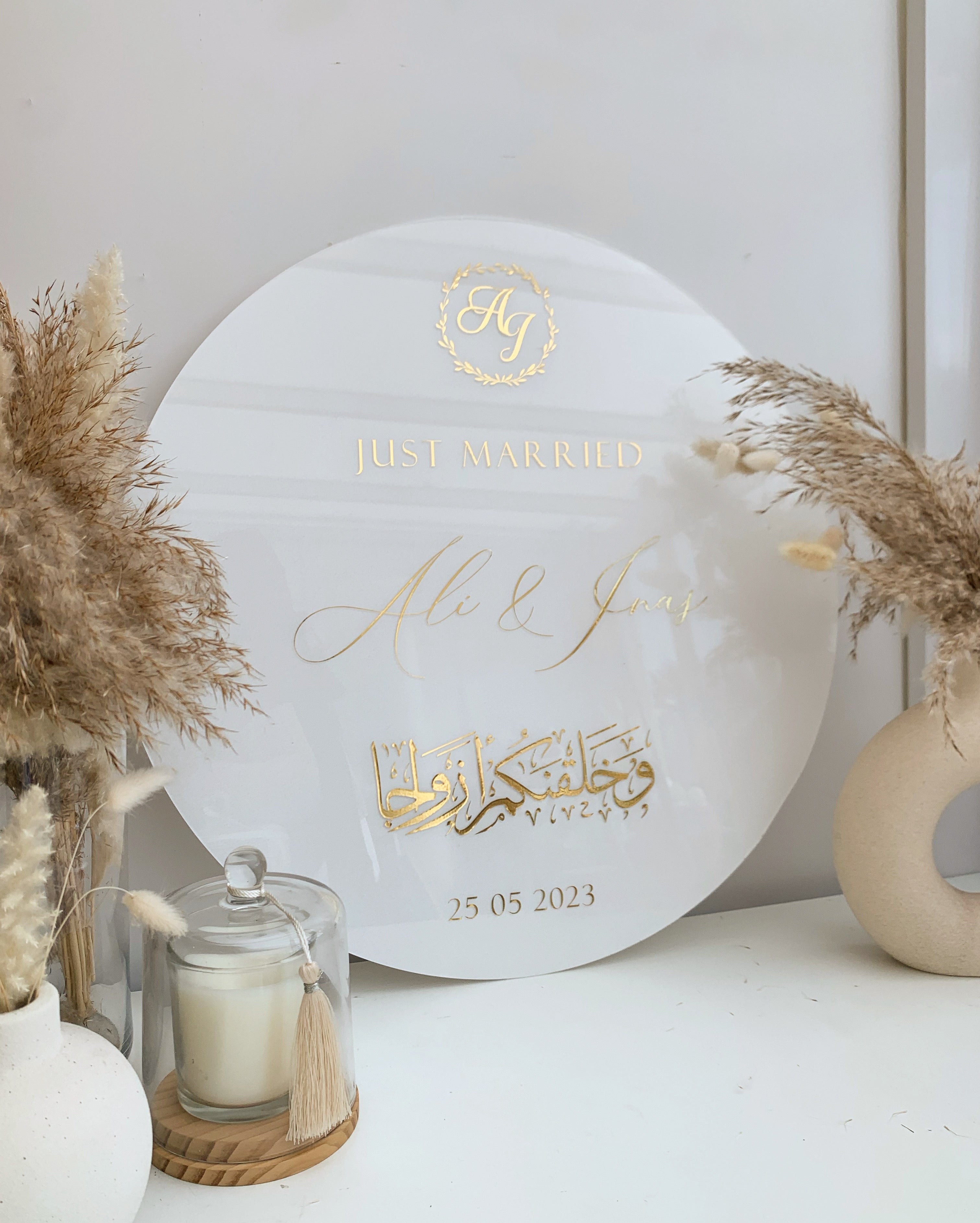 Plexiglass Rond 50cm ⌀ personnalisable