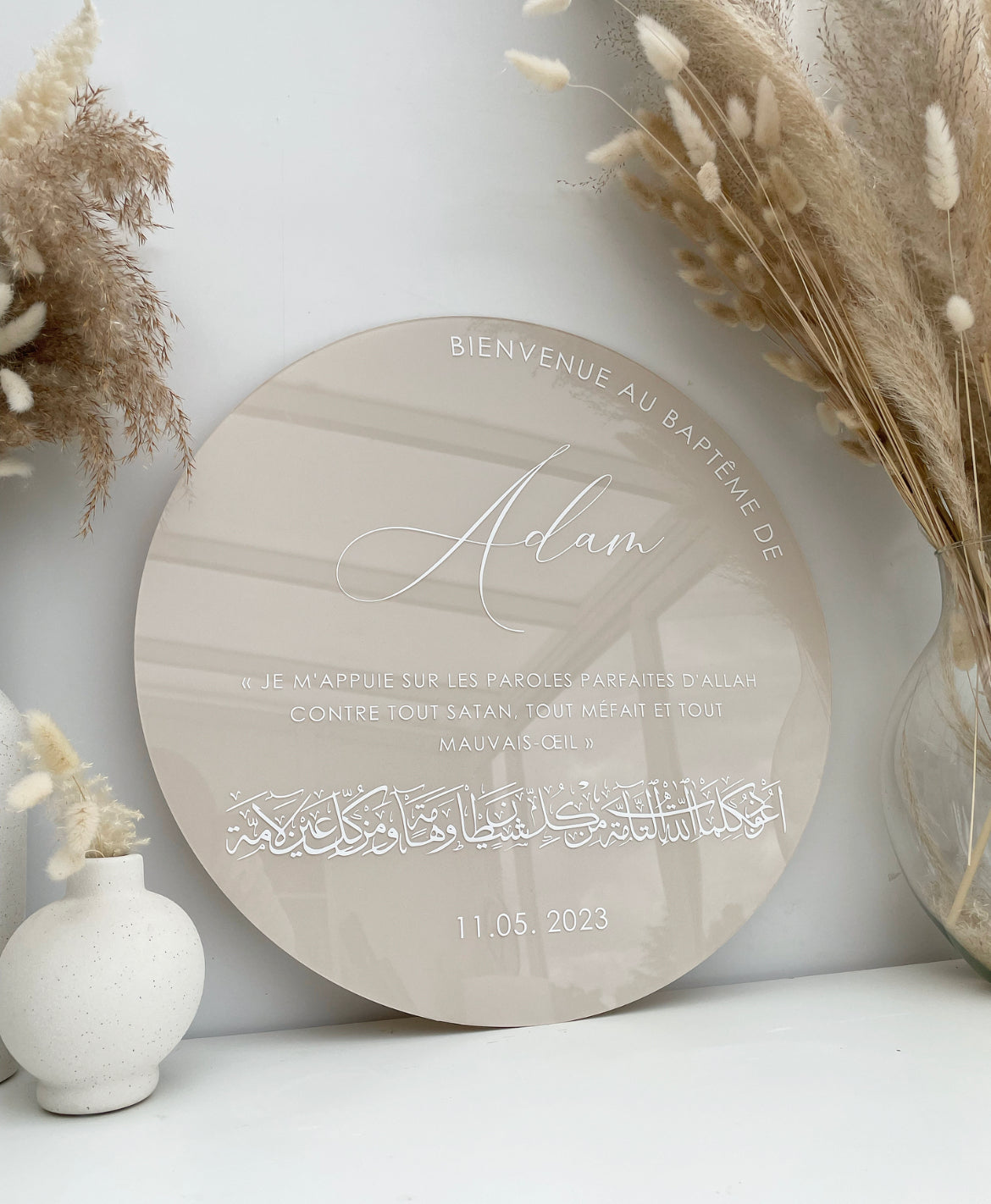 Plexiglass Rond 50cm ⌀ personnalisable