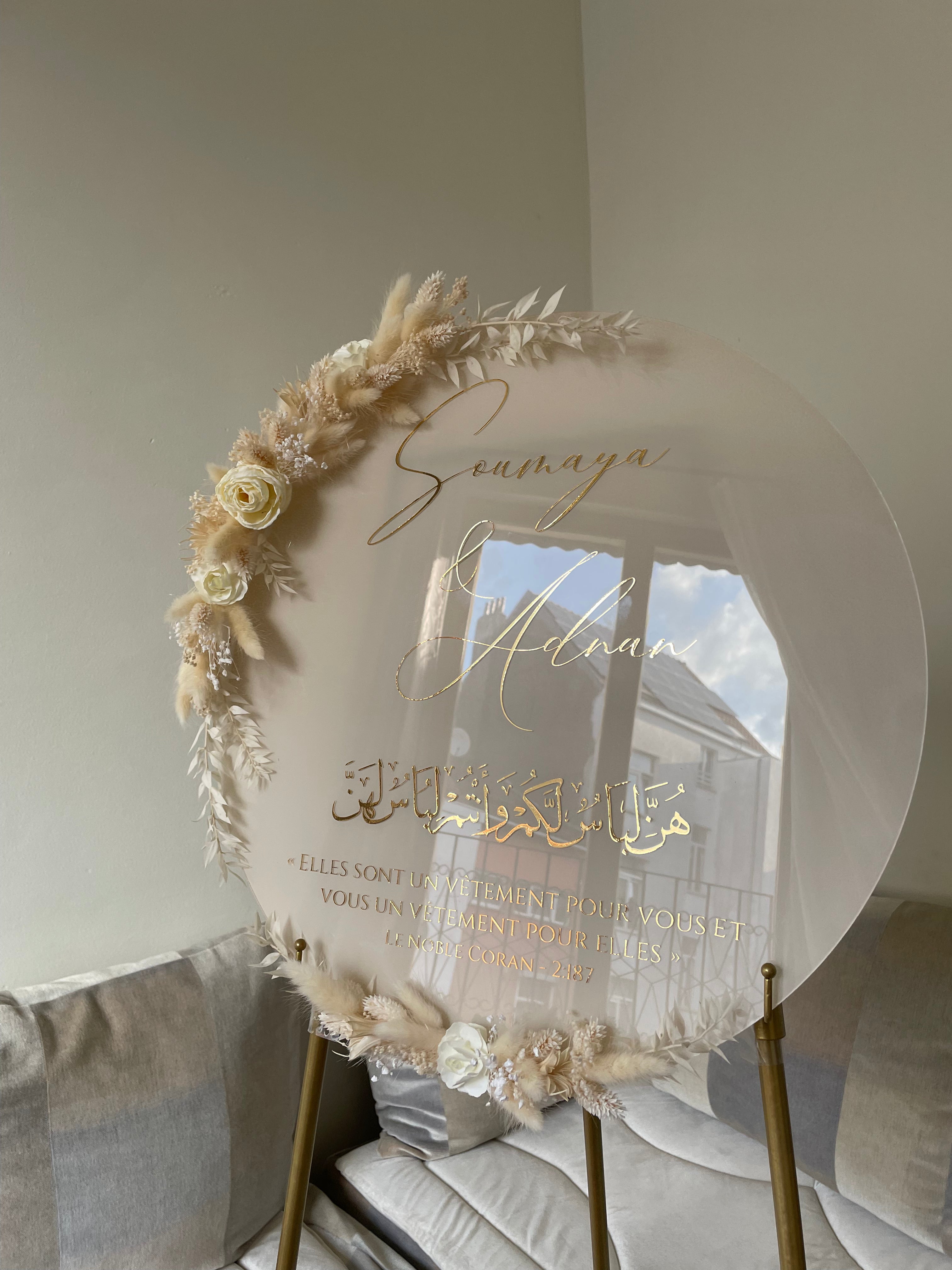 Plexiglass Rond 50cm ⌀ personnalisable