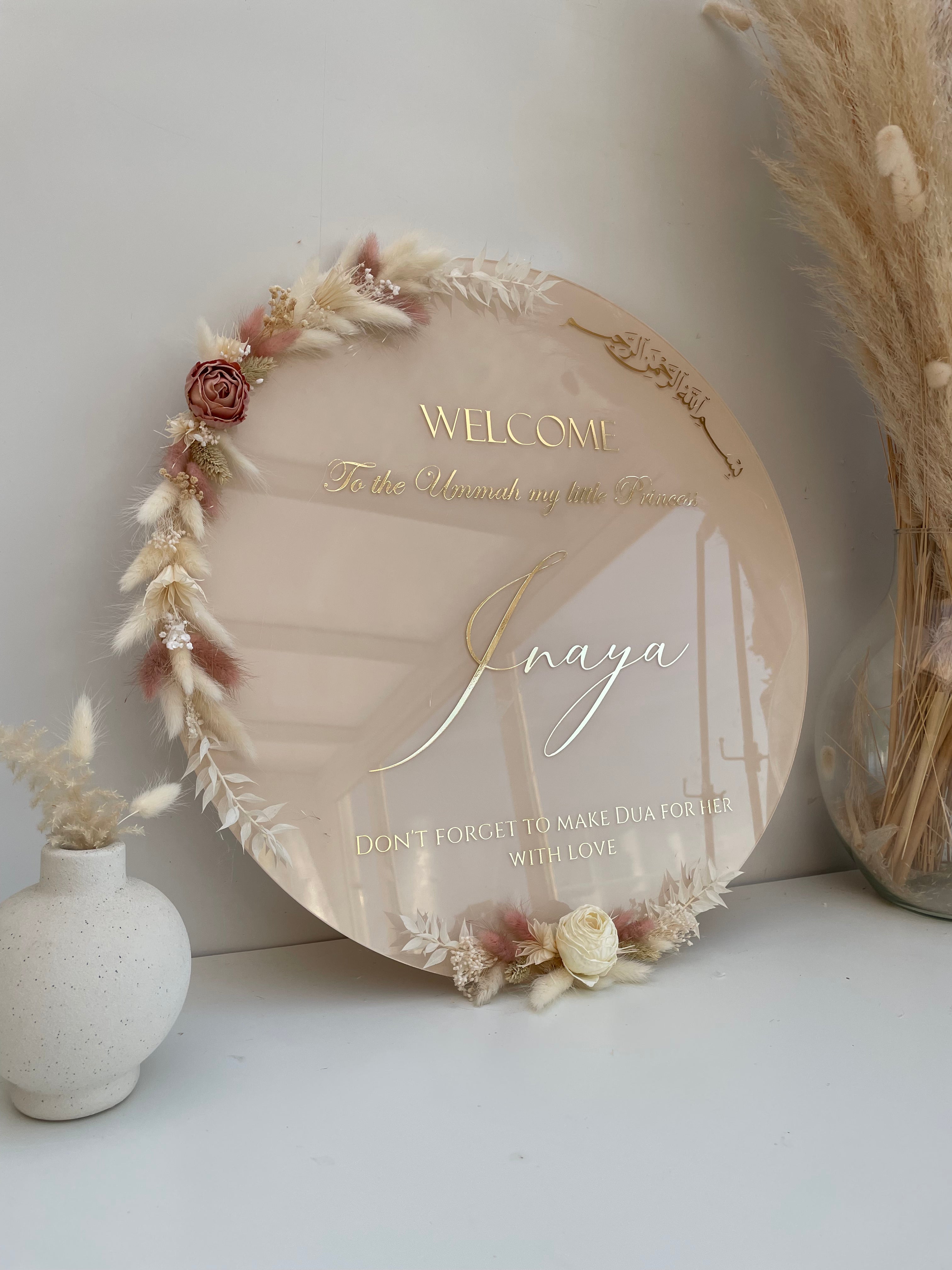 Plexiglass Rond 50cm ⌀ personnalisable