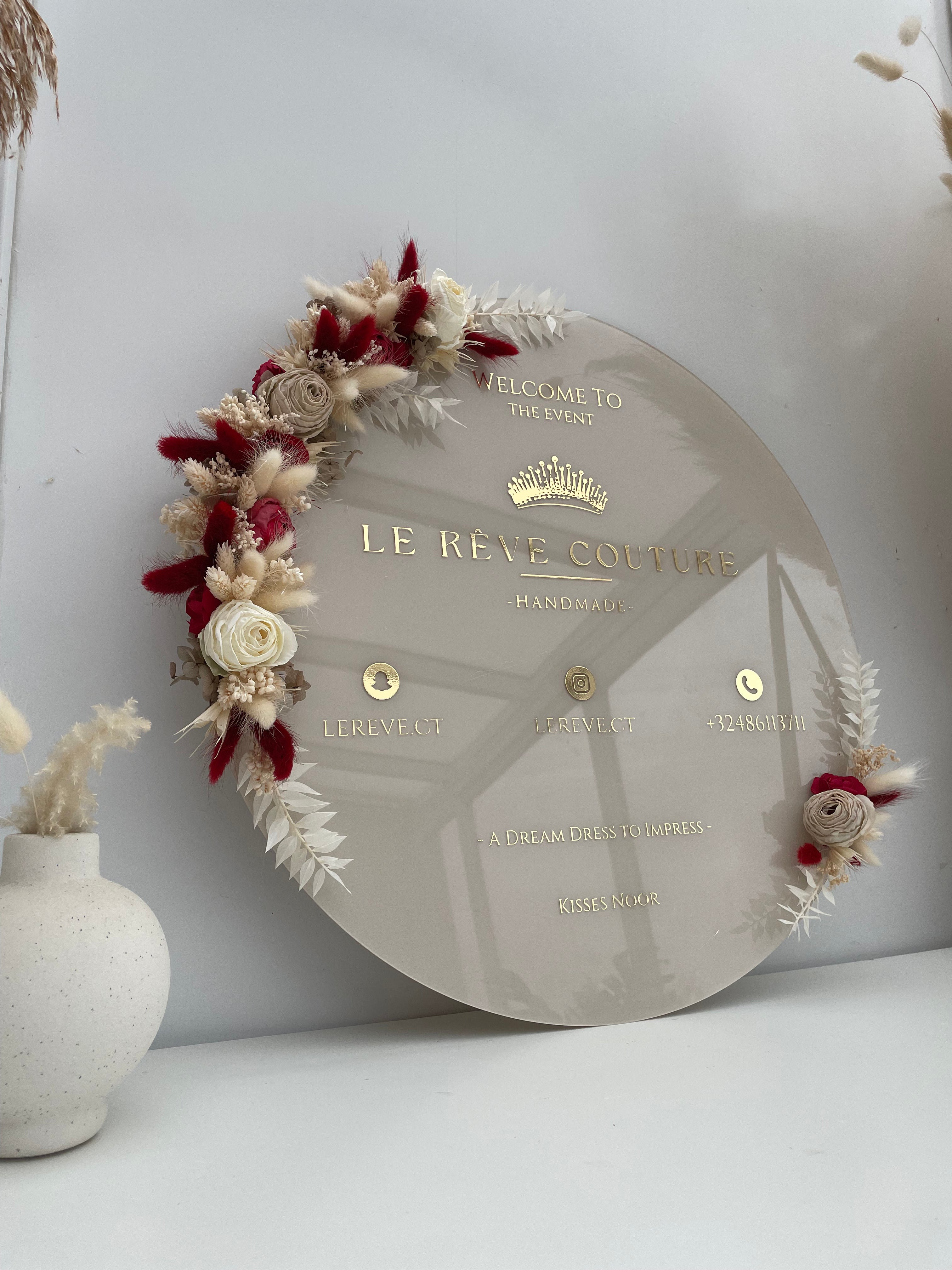 Plexiglass Rond 50cm ⌀ personnalisable