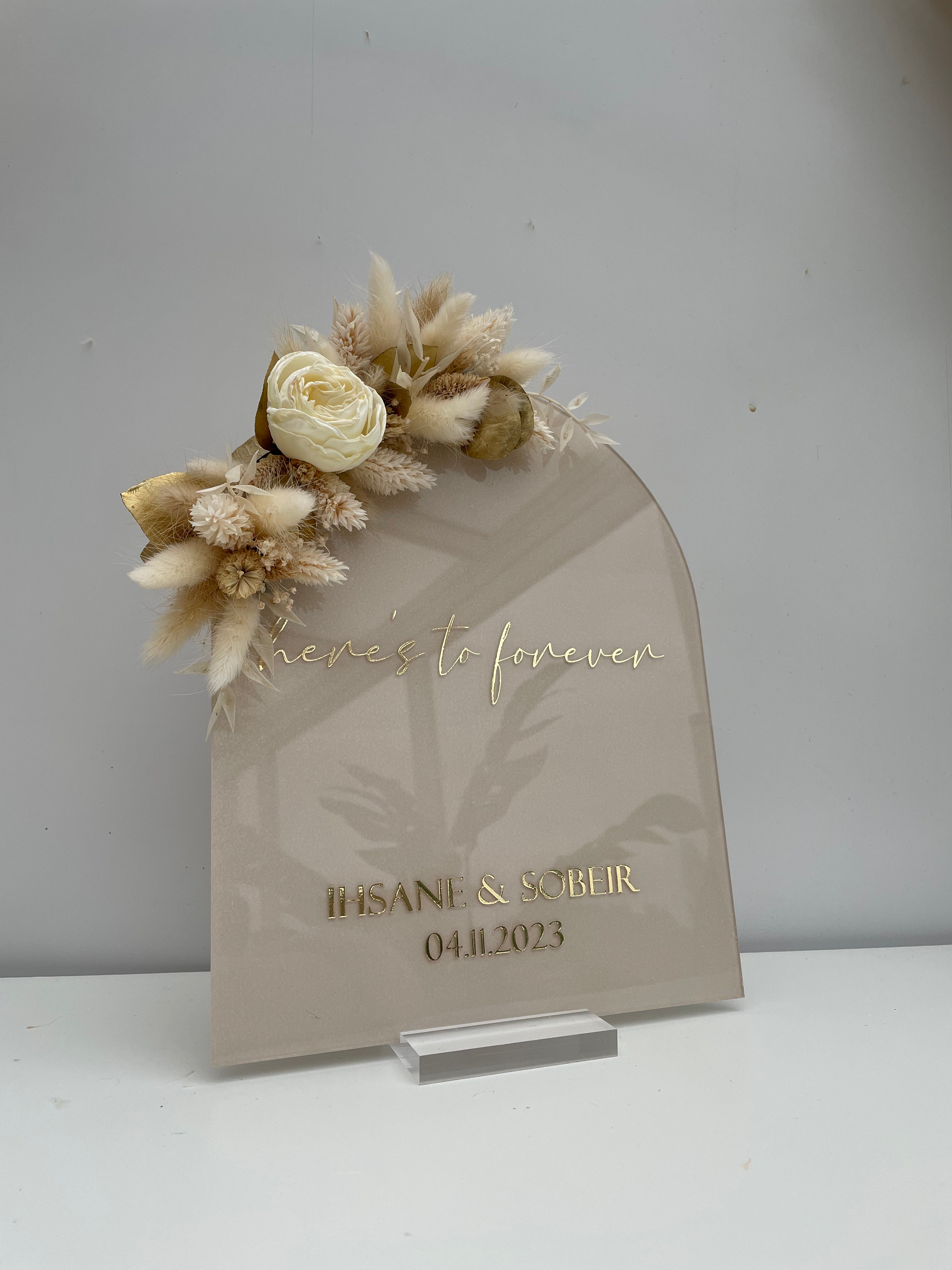 Plexiglass arche 20x25cm personnalisable