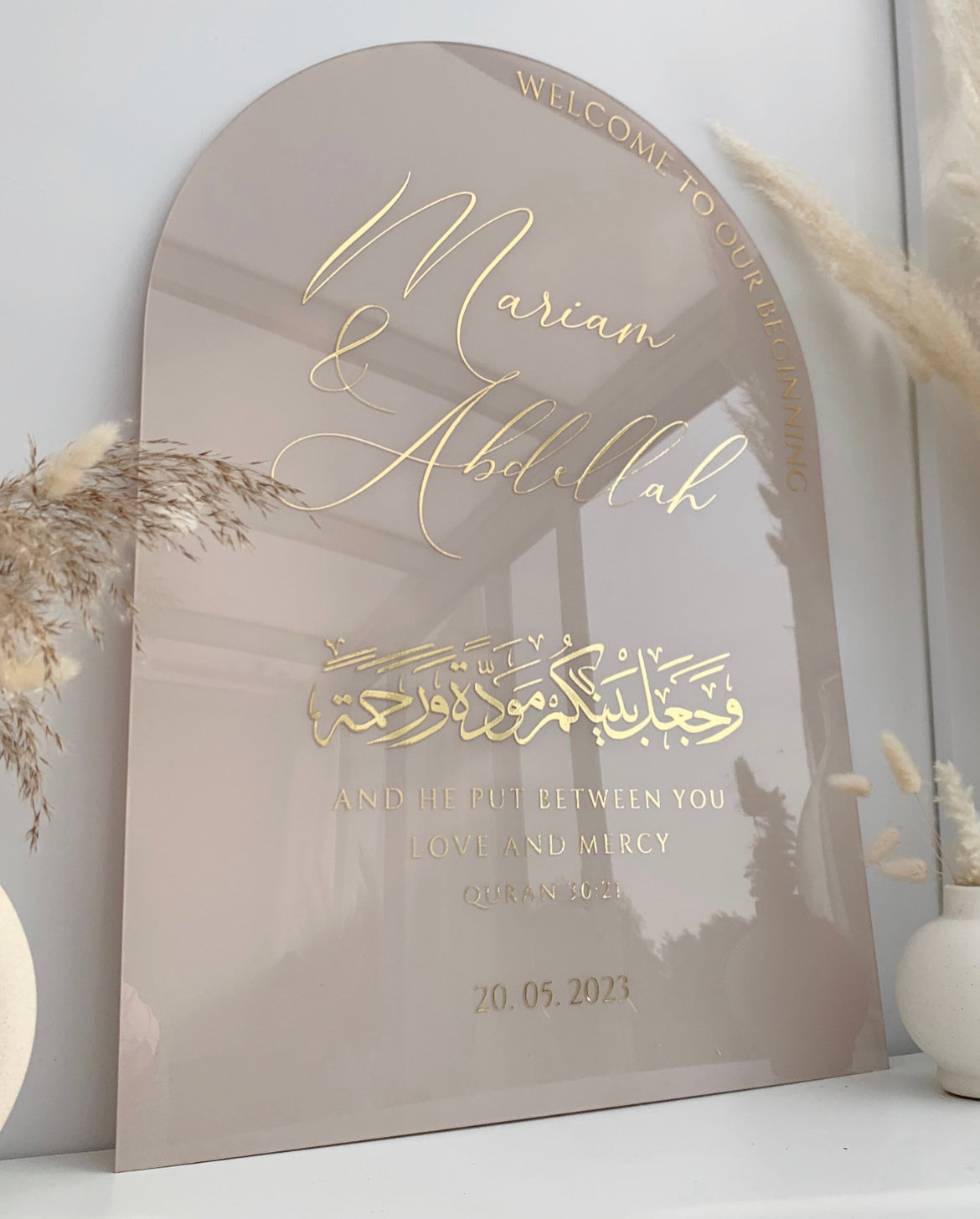 Plexiglass arche 50x70cm personnalisable