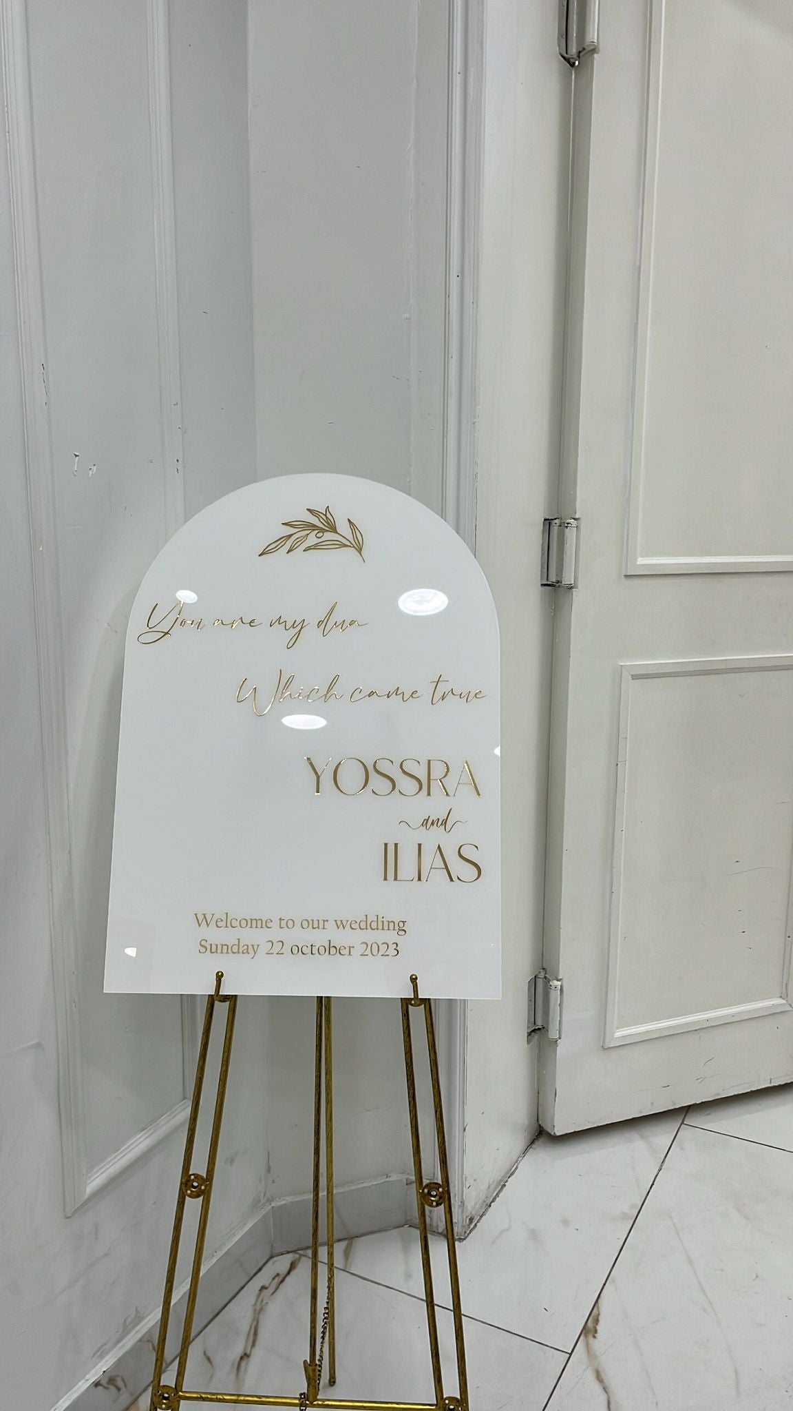 Plexiglass arche 50x70cm personnalisable